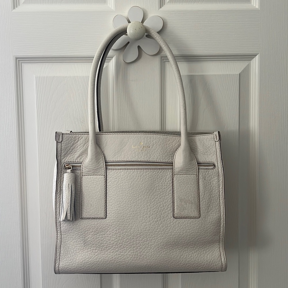 Kate Spade shopper tote in "clotted cream"